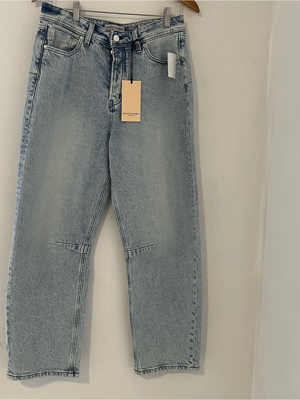 Scotch & Soda Light Blue High-Rise Barrel Relaxed Women's Jeans - NWT